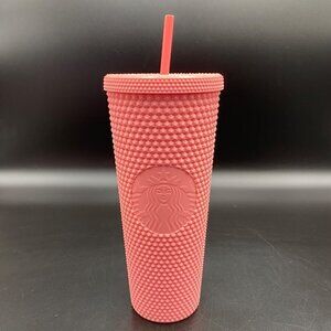 Starbucks Pink Matte Studded 24oz Tumbler
